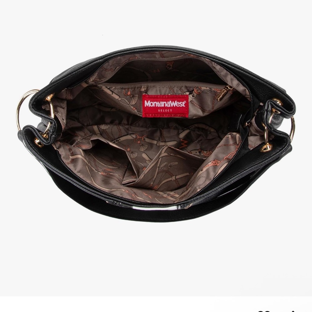 🆕 Montana West Hobo Bag for Ladies Shoulder Handbags with Back Pocket - Picture 4 of 6